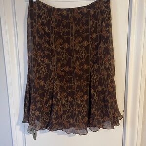 Lauren Ralp Lauren Southwestern Style Flowy Skirt